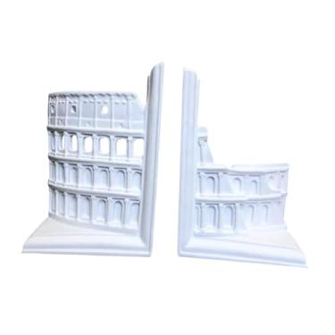 Imagem de Baoblaze Suportes de livros decorativos, compactos e modernos, em resina, para revistas, revistas, artigos de papelaria, para quarto, mesa, café, etc.