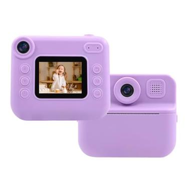 Imagem de Snsowed Câmera de Impressão Instantânea Infantil Câmera de Vídeo Digital 1080P para Crianças de 3 Anos ou Mais Com Tela de 2,0 Polegadas para Viagens Infantis para Meninos e Meninas Com (Roxo)