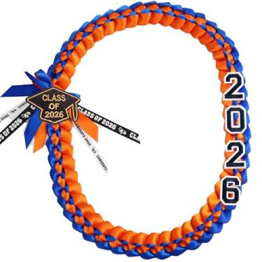 Imagem de FOMOMDI Colar trançado de formatura 2026 Leis para graduação, para estudantes universitários, materiais de festa de pós-graduação, 2026, Poliéster, Sem Pedra Preciosa