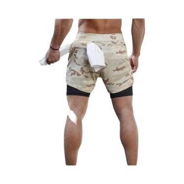 Imagem de Shorts de Corrida Masculino 2 em 1 - Ideal para Verão, Treino e Fitnes