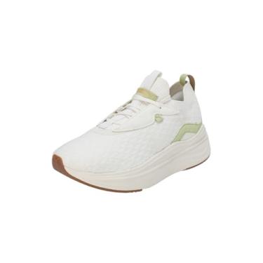 Imagem de PUMA Tênis feminino Softride Stakd Premium WNS, Ouro PUMA verde pistache branco quente, 40