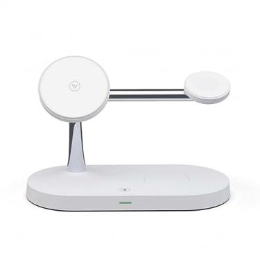 Imagem de Base Carregador sem fio iWill Magnético 5 em 1 carregamento rápido para iPhone 14,13, 12, Pro, Pro Max 15W carregamento rápido do Apple Watch carregamento de AirPods, AppleWatch Series AirPods