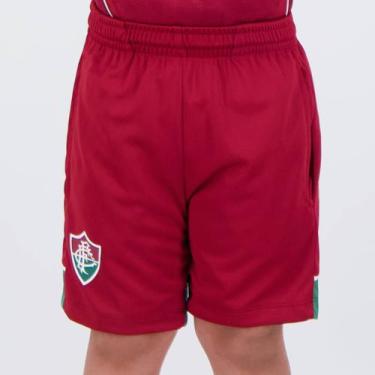 Imagem de Bermuda Fluminense Palma Infantil Vinho - Braziline, 10 ANOS