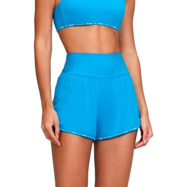 Imagem de Shorts Alto Giro 2 em 1 Sobreposto Tule Elástico Feminino-Feminino