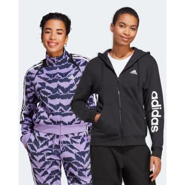 Imagem de Kit Jaqueta Feminina Adidas Tiro Suit Up Lifestyle + Blusa de Moletom Feminina Adidas Essentials Lin-Feminino