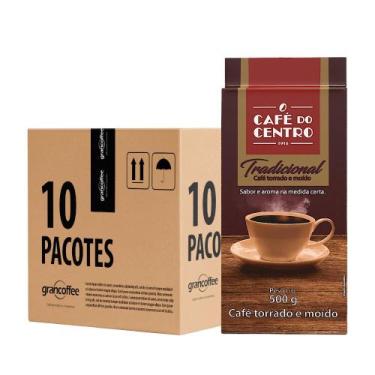 Imagem de Kit 10Un Café do Centro Tradicional Torrado Moído 500 ABIC