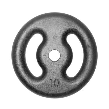 Imagem de Anilha Fitness Ferro Pintada Academia Musculação Treino 10Kg