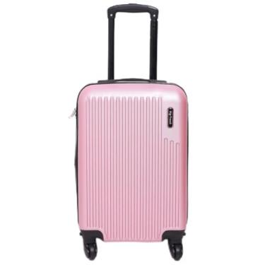 Imagem de Mala de Viagem Bordo 10kg ABS Pequena com Rodas 360° Cadeado Fixo Bagagem de Mão(Rose)