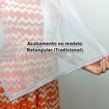 Imagem de Véu Ccb Adulto Renda Guipir Congregação Cristã no Brasil (modelo Bianc