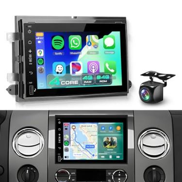 Imagem de Rádio estéreo 4 núcleos 4G + 64G Android para Ford F150/F250/F350 sem fio Carplay Android Auto 1080P, tela sensível ao toque Sellrich de 7 polegadas para rádio de escape Ford E250/E350 Bluetooth DSP