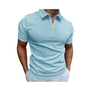 Imagem de Camiseta Masculina De Verão Para Fitness E Corrida, Cor Sólida, Gola C