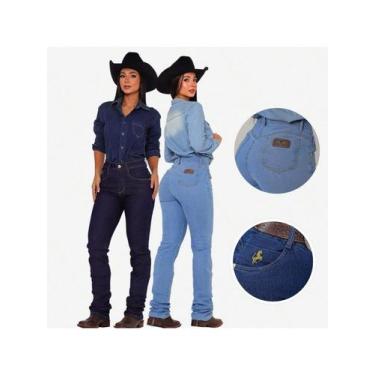 Imagem de KIT 2 Calças Country de Rodeio Feminina Cintura Alta Com Lycra - AUDAX