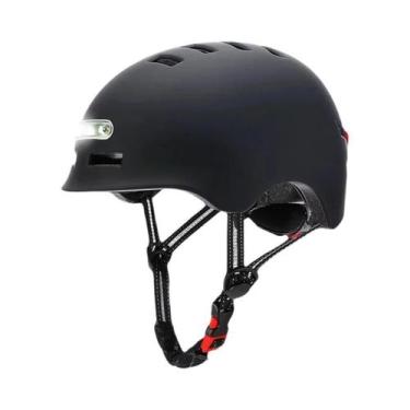 Imagem de Capacete De Bicicleta Adulto Com Luz Traseira LED Inteligente Para Hom
