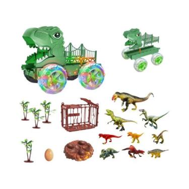 Imagem de Caminhão De Transporte De Dinossauros Para Crianças De 3 a 6 Anos Com 