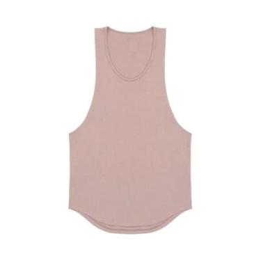 Imagem de Camiseta Sem Mangas De Algodão Respirável Para Homens, Top De Treino D