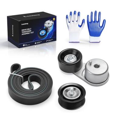 Imagem de Loautong Kit de polia tensora de correia de transmissão para Nissan Xterra 2005-2015, para Frontier 2005-2019, para Pathfinder 2005-2012, para NV1500/NV2500 2012-2021, para NV3500 2012-2019, 38377. 8
