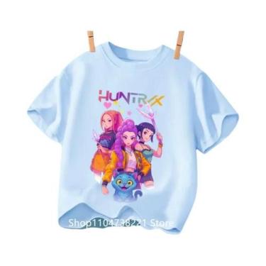 Imagem de Camiseta De Manga Curta Para Meninas Kpop Demon Hunter HuntrX Com Esta