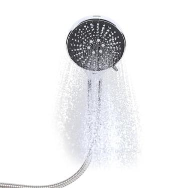 Imagem de ASHATA Cabeça de Chuveiro Portátil de Alta Pressão de 5 Modos - Bicos Anti-entupimento, Conjunto de Chuveiro Removível Com Mangueira e Suporte, para Limpar Banheira, Azulejos e Animais