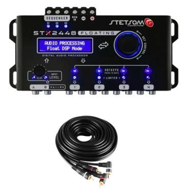 Imagem de Processador de Audio Digital Stetsom STX2448 Floating 4 Vias + Cabo RC