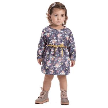 Imagem de Vestido Moletom Unicórnios com Fita Metalizada - Patota Toda-Feminino