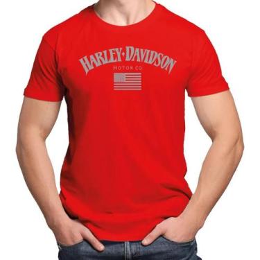 Imagem de Camisa Camiseta de Algodão Masculina Feminina Unissex Harley Davidson 