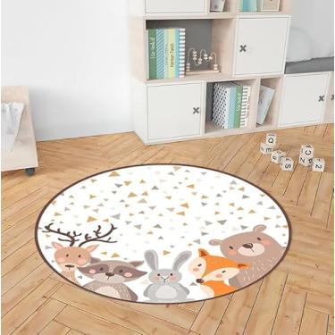 Imagem de Tapete Decorativo Para Quarto de Bebê - Safari Raposa