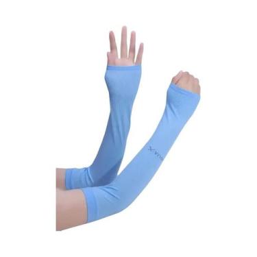 Imagem de Mangas De Proteção Solar Camufladas, Luvas Longas De Dedos Cortados Pa