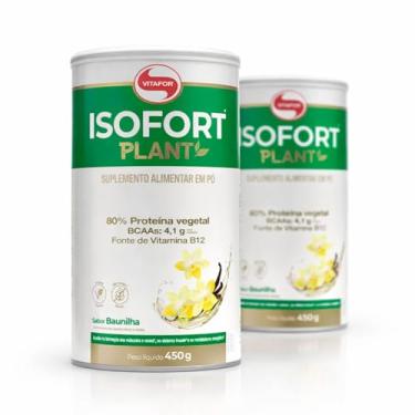 Imagem de Kit 2 Isofort Plant Vitafor 450g Baunilha