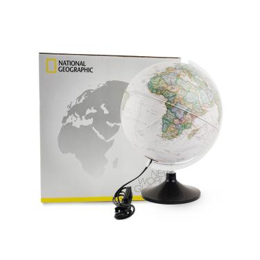 Imagem de Globo Terrestre Decorativo Iluminado Carbon Executive 30CM National Geographic Tecnodidattica