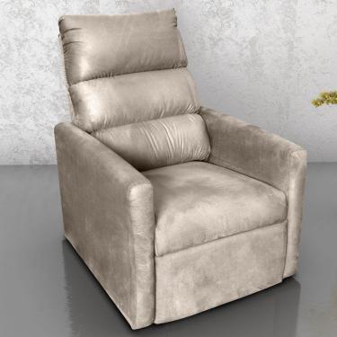 Imagem de Poltrona Reclinável Do Papai Neiva Suede Bege
