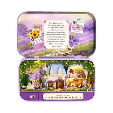 Imagem de Casinha De Bonecas De Madeira DIY Para Meninas, Kit De Montagem De Tea