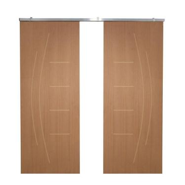 Imagem de Porta Dupla de Correr P/ Verniz Frisada F08 - Smile - 210x180