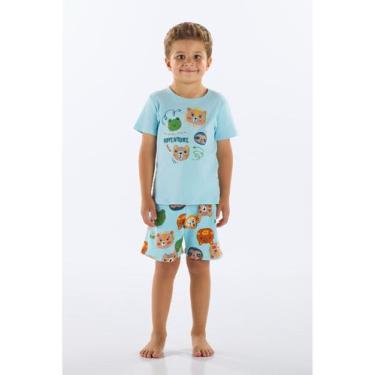 Imagem de Pijama em Suedine Infantil Masculino Up Baby, Azul, 3