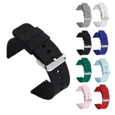 Imagem de Pulseira Silicone New 16mm 18mm 19mm 20mm 22mm 24mm 26mm 28mm 30mm - P