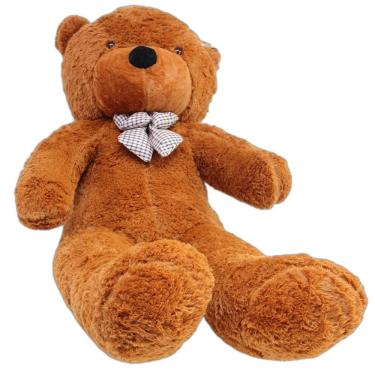Imagem de Urso Bicho de Pelúcia Marrom 1,3 mts Gigante Lindo Presente