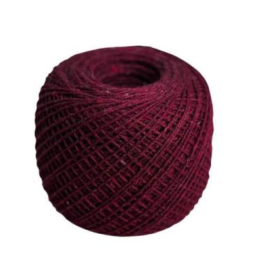 Imagem de Barbantes De Fios De Algodão 4/8 Com 400 M Cor: Vinho - Redesdedormir.