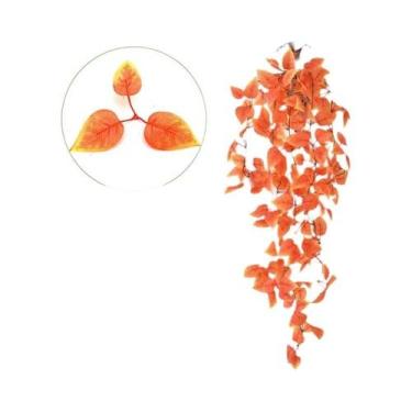 Imagem de Planta Artificial De Hera De 105cm, Vinha Falsa Verde Para Decoração D