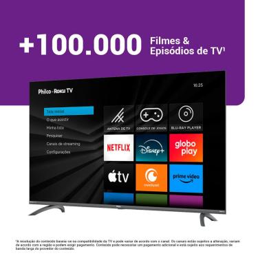 Imagem de Smart TV 50” Philco PTV50G3ERSGB Led Roku TV Dolby Audio