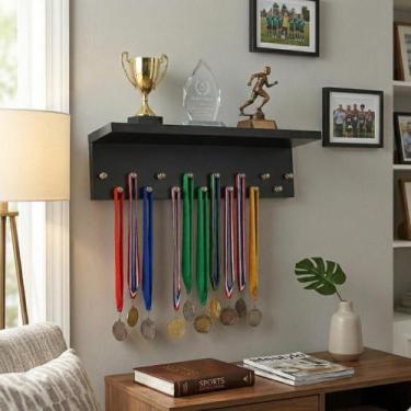 Imagem de Porta Medalhas E Troféu Suporte De Parede Decoração Mdf - Klithovit De