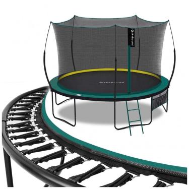 Imagem de Trampolim SkyBound Springfree para crianças e adultos Trampolim Springless com gabinete para trampolim recreativo interno e externo Cordas