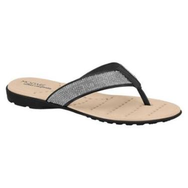Imagem de Rasteira Modare Ultraconforto Tiras Largas Strass-Feminino