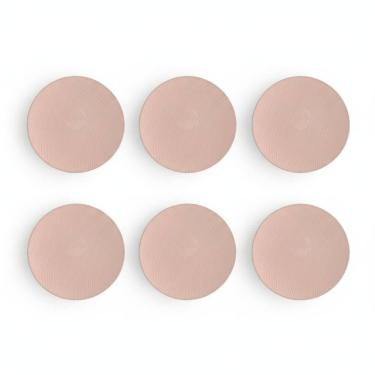 Imagem de Kit 06 Prato Sobremesa Relevo Dunas 20 cm Germer Porcelanas
