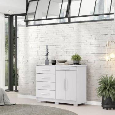 Imagem de Cômoda Quarto 5 Gavetas 122CM e Sapateira 2 Portas Bella V01 - D Rossi