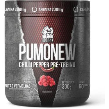 Imagem de Pré treino pumonew 300g - vitamin horse, Frutas vermelhas + Pimenta