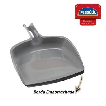 Imagem de Pá de Lixo Com Bordas Emborrachada Plasutil - Plasútil