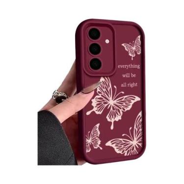 Imagem de Capa De TPU Macia Com Design De Borboleta Para Samsung Galaxy S26 S25 