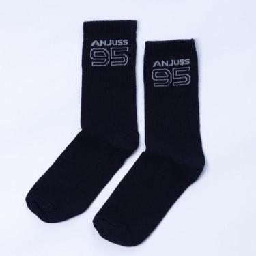 Imagem de Meia Cano Alto Twin 34 Ao 38 - Anjuss, UN, Preto