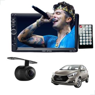 Imagem de Rádio MP5 CarPlay Android Auto 2 Din + Câmera Ré HB20 2012 2013 2014 2