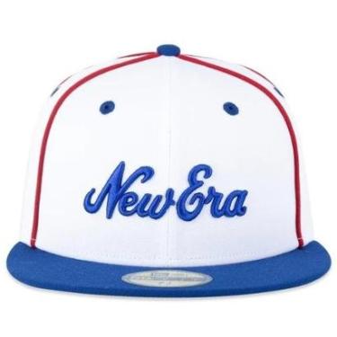 Imagem de BONÉ NEW ERA 5950 FITTED BRANDED FANPAGE NEI25BON026 BRANCO AZUL-Masculino