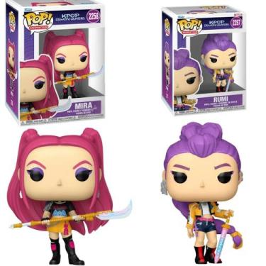 Imagem de Kit Bonecos Mira E Rumi Personagens Kpop Demons Hunter Detalhados Em E